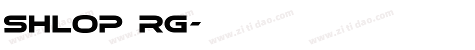 shlop rg字体转换